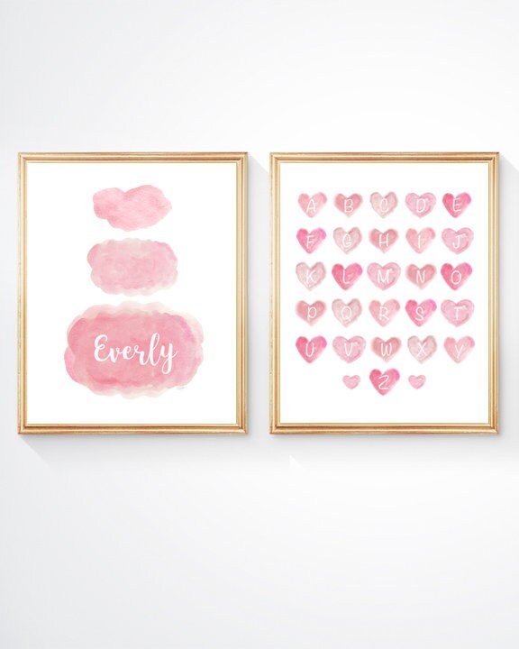 baby girl nursery prints