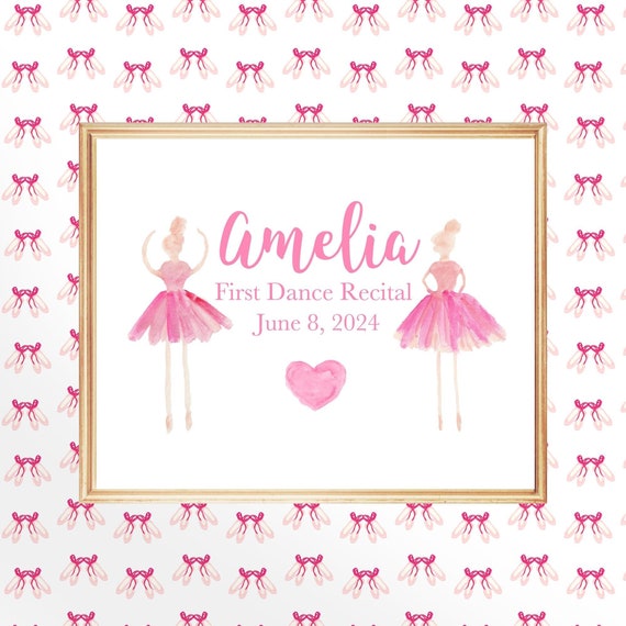 Dance Recital Gift, 8x10, 11x14  Personalized Print