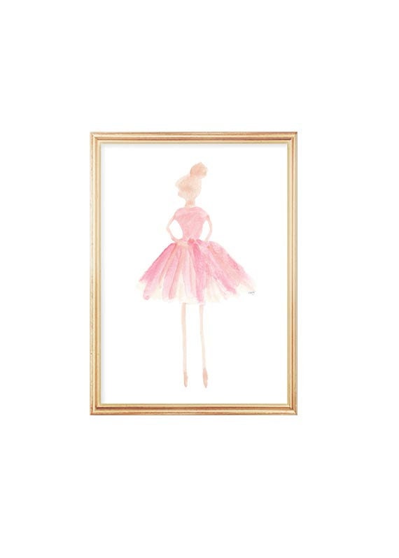 Ballerina Print for Little Girl