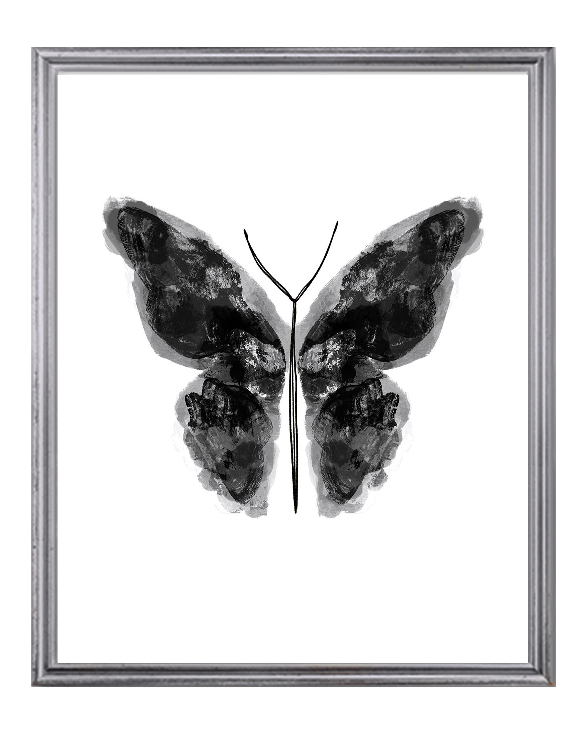Black Gold Butterfly Canvas Poster Wall Home Decor Art Print Watercolor Picture 