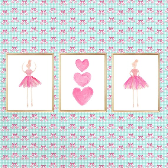 Ballet Dancer Artwork, Set of 3