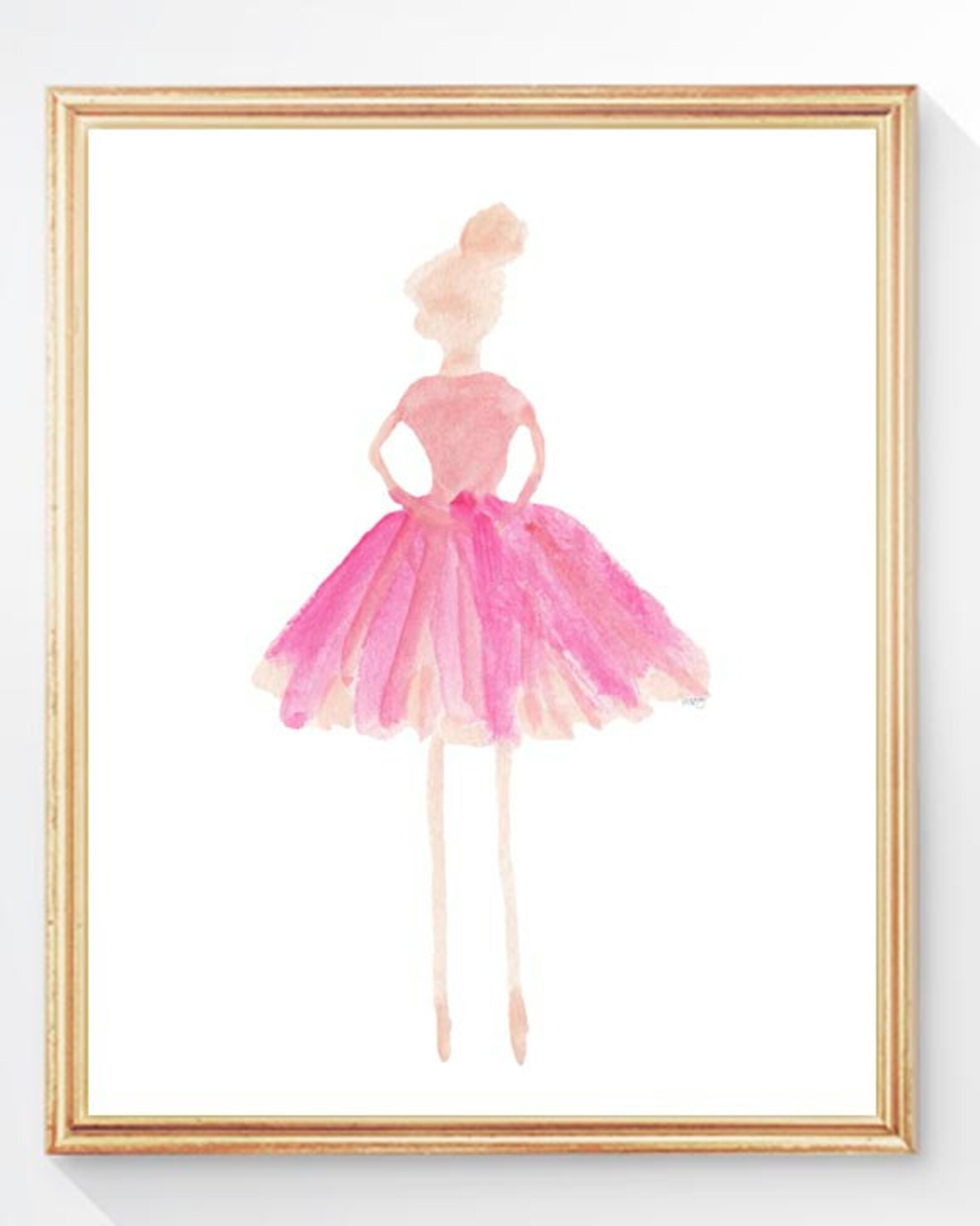 Ballerina Wall Art Set of 3 8x10 Ballerina Art Girls Etsy