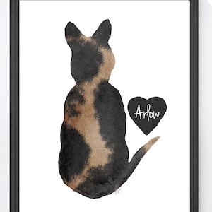 Dog Condolence Gift, Dog Memorial Gift, Dog Print with Name, Dog Loss Gift, Pet Memorial, Dog Sympathy Gift, Pet Loss Gift, Dog Loss Present