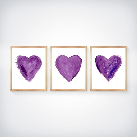 Purple Heart Print Set