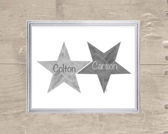 Star Print for Boys with Custom Names