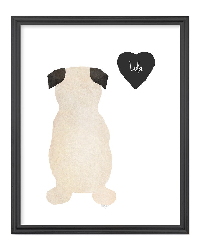 Pug Memorial Pug Sympathy Gift Dog Loss Gift Personalized Etsy
