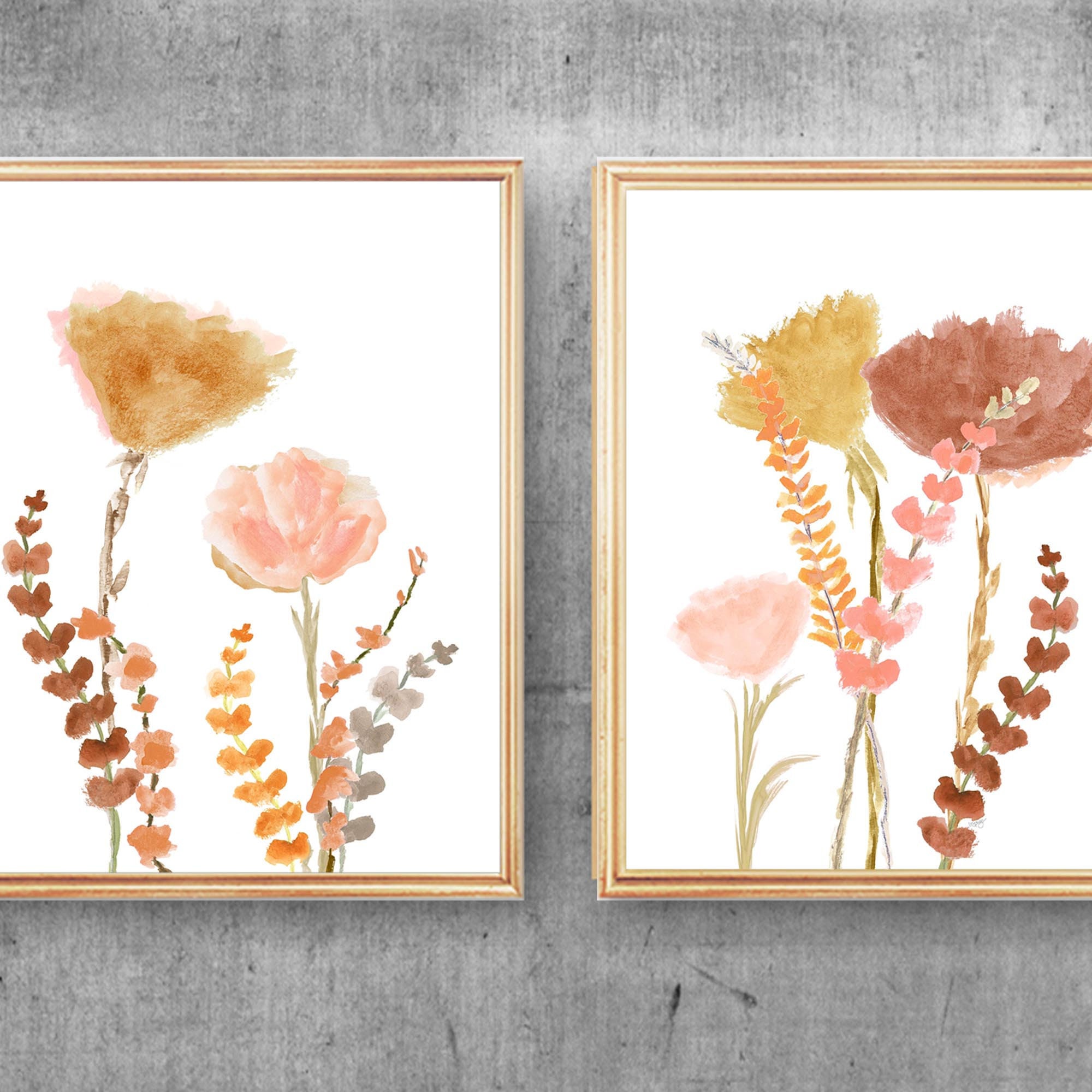 Farmhouse Wall Decor Natural Wall Decor Set of 2 Prints Etsy