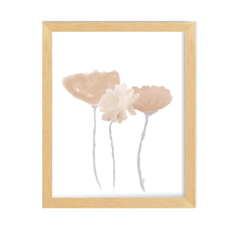 Sage Green Flower Prints Set of 3 Mint Watercolor Art Prints Etsy