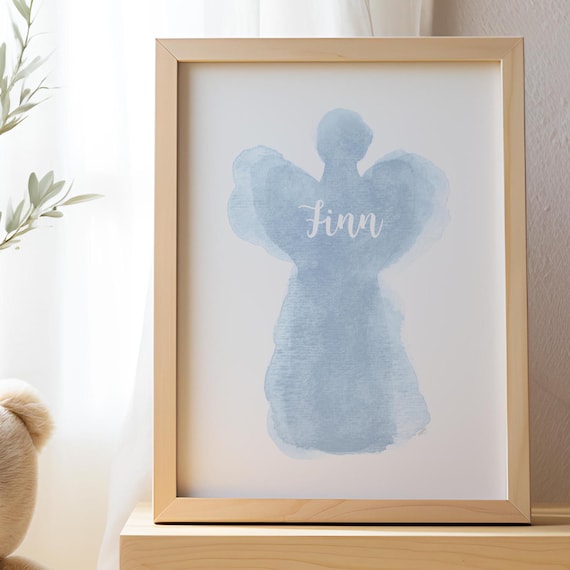 Infant Loss Gift, 5x7, 8x10 Baby Angel Print in 9 colors