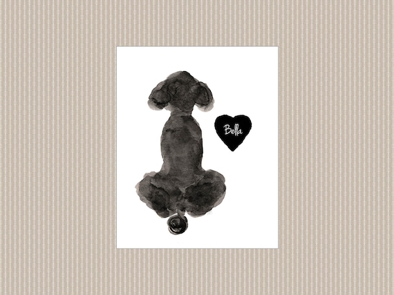 Poodle Memorial Gift, 5x7, 8x0