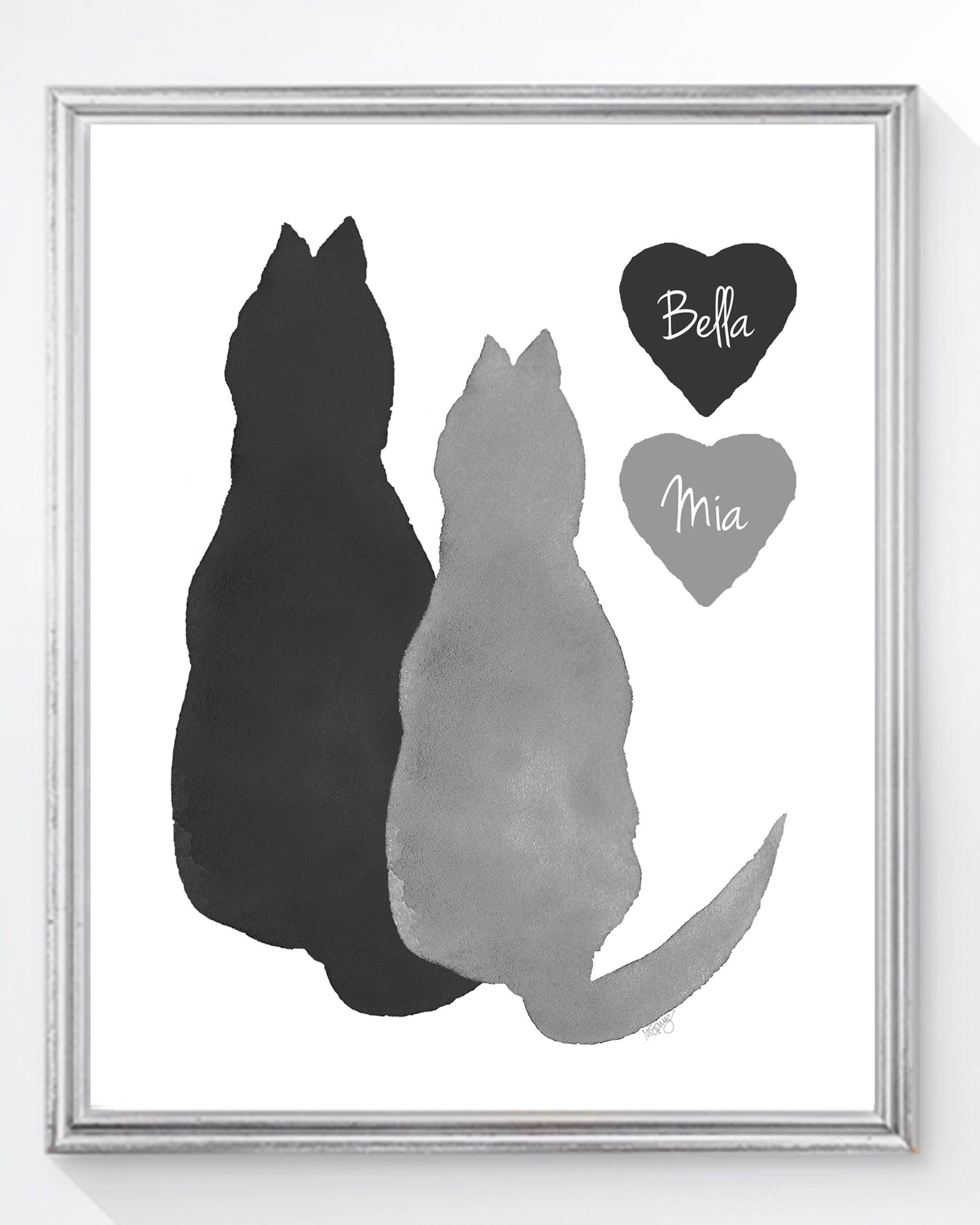 Pet Loss Gift Cat Loss Gift Cat with Halo Cat Memorial Gift Cat Sympathy Gift DIGITAL FILE ONLY Loss of Cat Personalized Pet Gift