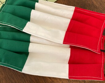 Mexico or Italy flag colors Handmade Face masks