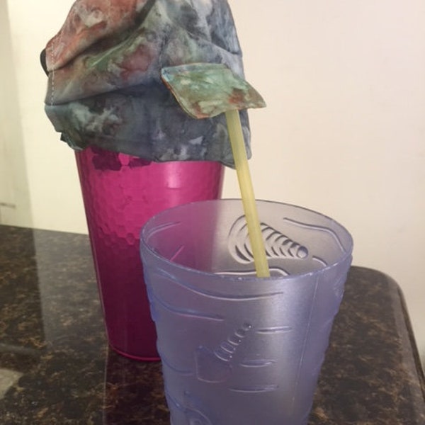 Mask for Drink With Straw Etsy