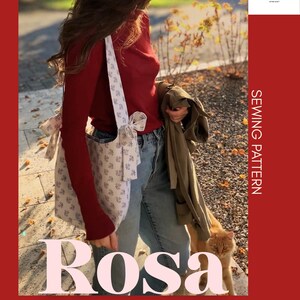 ROSA bow tote bag | sewing pattern PDF (english) | beginner-friendly, casual and cute