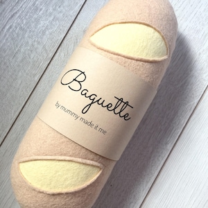 Felt Pretend Play Food Baguette / Roll / Bread