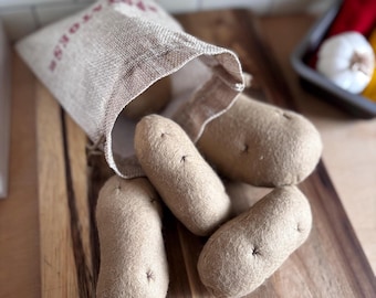 Pretend Play Felt Food Potatoes - Small / Large / as a Set