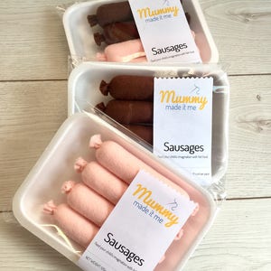 Pretend Play Felt Food Sausages