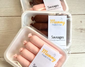 Pretend Play Felt Food Sausages