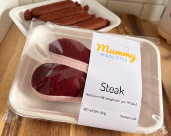 Pretend Play Felt Food Steak