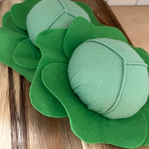 Felt Pretend Play Food Green Cabbage