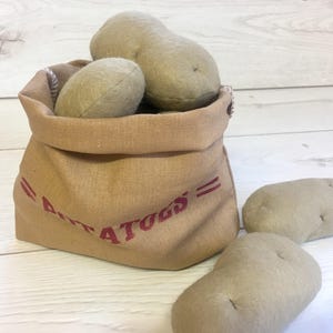 Pretend Play Felt Food Potatoes Small / Large / as a Set image 1