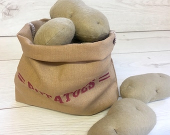 Pretend Play Felt Food Potatoes - Small / Large / as a Set