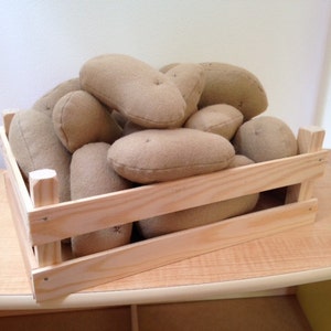 Pretend Play Felt Food Potatoes Small / Large / as a Set image 4