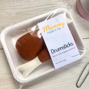 Felt Pretend Play Food Drumsticks image 1