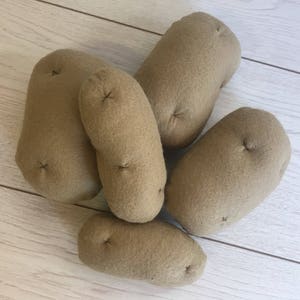 Pretend Play Felt Food Potatoes Small / Large / as a Set image 3