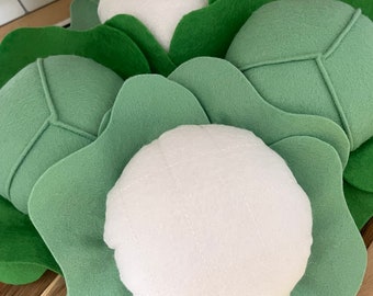 Felt Pretend Play Food Cauliflower