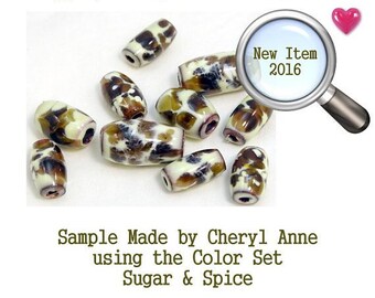 Sugar & Spice, Enamel Frit, Glass Frit, for Copper, Gold, Silver, PMC  using torch fired or kiln fired processes I Love Enamels.com