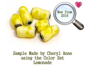 Lemonade, Enamel Frit, Glass Frit, for Copper, Gold, Silver, PMC artists using torch fired or kiln fired processes I Love Enamels.com
