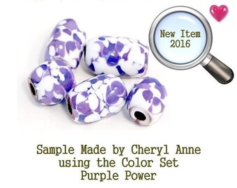 Purple Power, Enamel Frit, Glass Frit, for Copper, Gold, Silver, PMC  using torch fired or kiln fired processes I Love Enamels.com