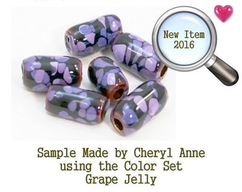 Grape Jelly, Enamel Frit, Glass Frit, for Copper, Gold, Silver, PMC artists using torch fired or kiln fired processes I Love Enamels.com