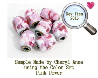 Pink Power, Enamel Frit, Glass Frit, for Copper, Gold, Silver, PMC  using torch fired or kiln fired processes I Love Enamels.com