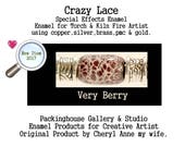 Very Berry Special Effects Enamel by Cheryl Anne, Enamel Mix, for Copper, Gold, Silver, PMC. Enamel, Packinghouse Gallery