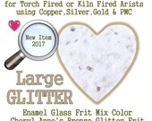 Bronze Enamel Glitter Frit, Large Size Glitter, Enamel Frit, Glass Frit, for Copper, Gold, Silver, Steel,PMC. Packinghouse Gallery