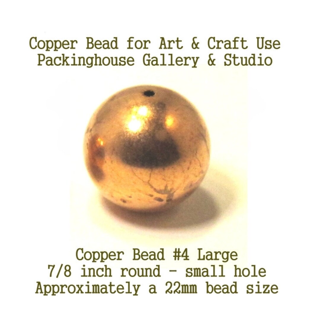 Copper Beads Balls to Enamel Bead Large Size for Torch Fired Etsy