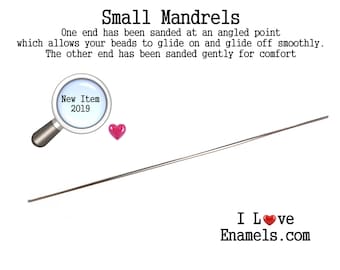 BM Small Mandrel, Small Size 1/16 size 1.6 mm, I Love Enamels.com on Etsy, Metal Smith Tools, Bead Making, Enamel Bead Making, Glass Bead