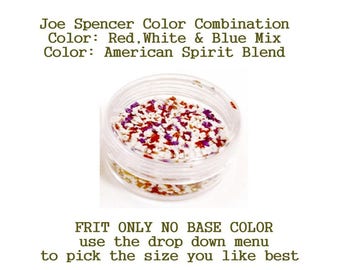 Red, White, Blue Mix or American Spirit Blend Enamel Glass Frit 1 (Frit Only - No Base Color) Joe Spencer pick the size you like dropdown