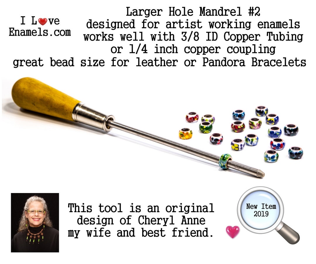 BML Larger Hole Bead Mandrel 2, Torch Fired Bead Making Mandrel Great 4