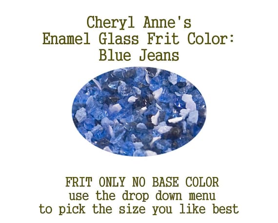 Blue Jeans Enamel Glass Frit Frit Only No Base Color Enamel Etsy