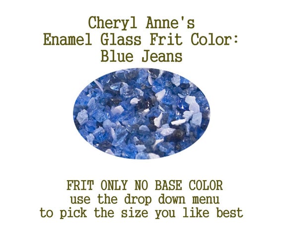 Blue Jeans Enamel Glass Frit Frit Only No Base Color Enamel Etsy