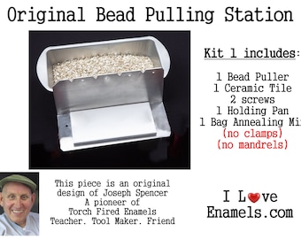 Bead Pulling Station, Kit 1, Basic (no clamps-no mandrels) Torch Fired Bead Enamel work station, for Enamel Artist Original by Joe Spencer,