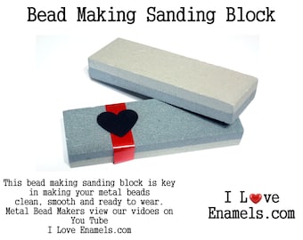 Bead Making Sanding Blocks, for metal artists. This is a must have tool for enamel artist working with copper, I Love Enamels.com