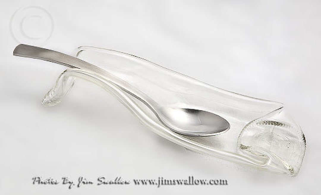 Glass Bottle Spoon Rest for Stove Tops Etsy