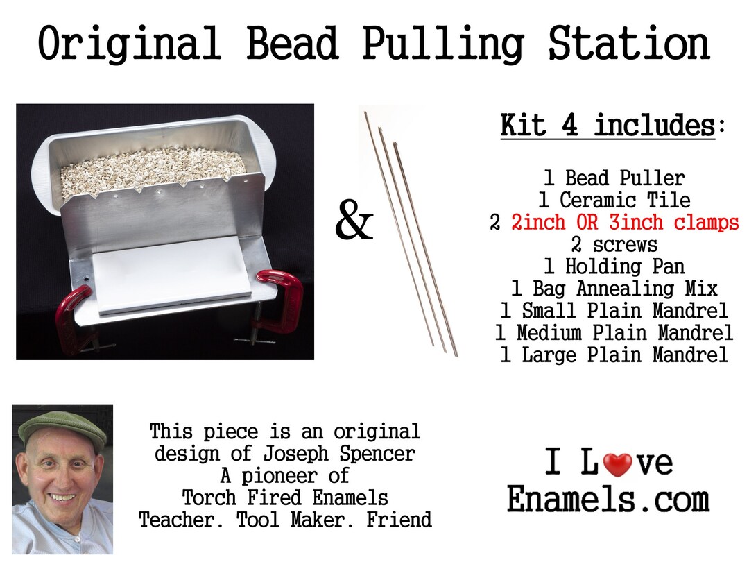 Bead Pulling Station, Kit 4, Torch Fired Bead Making Enamel Work