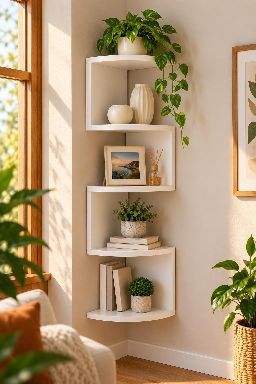 Vintage Corner Shelf 5 Tier - Etsy