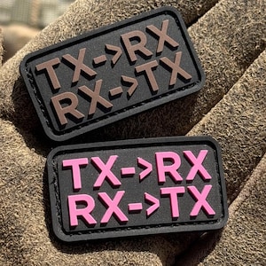 FPV TX RX patch, pvc drone pilot patch, tactical morale patch, hook and loop patch