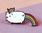 Unicorn Enamel Pin - Unicorn Gift - Lapel Pin - Enamel Pin - Gift For Her - Unicorn Jewelry/Jewellery - Rainbow Glitter Enamel Pin